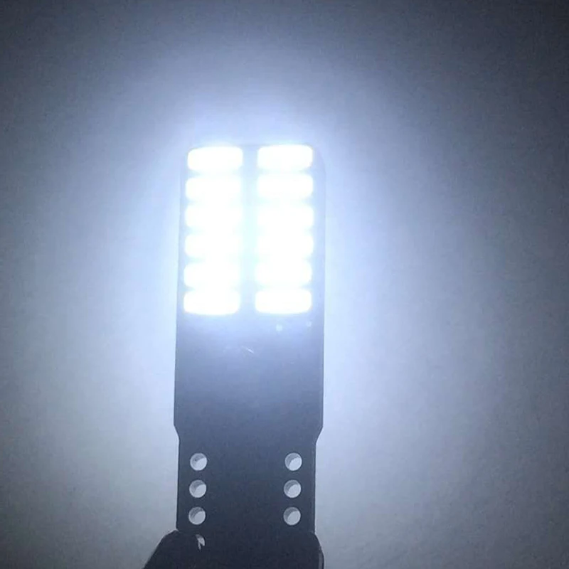 2 шт. Автомобильные светодиодные лампы T10 194 W5W Canbus 24 SMD 4014