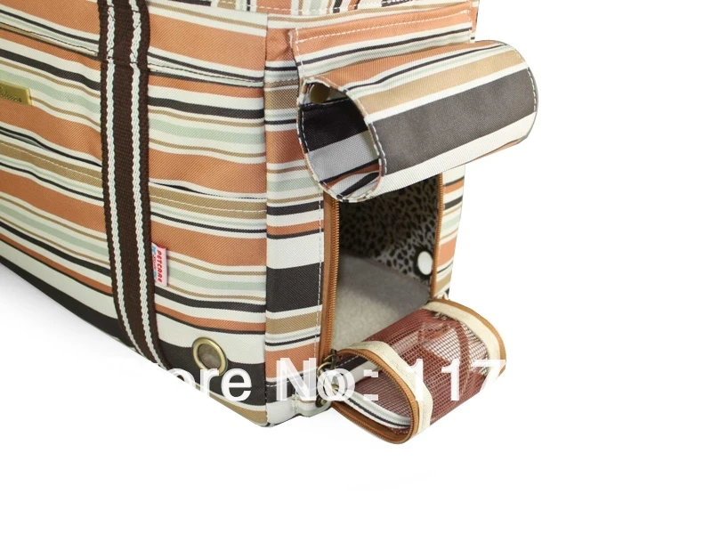 Бесплатная доставка оттенках кофе в полоску полиэстер ПЭТ ткани Товары для собак