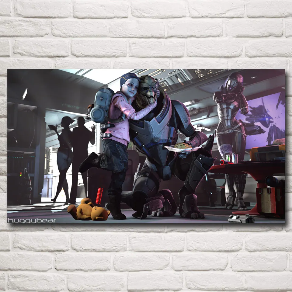 Mass Effect 2 3 4 съемка экшен игра постеры и принты Спальня Гостиная художественная