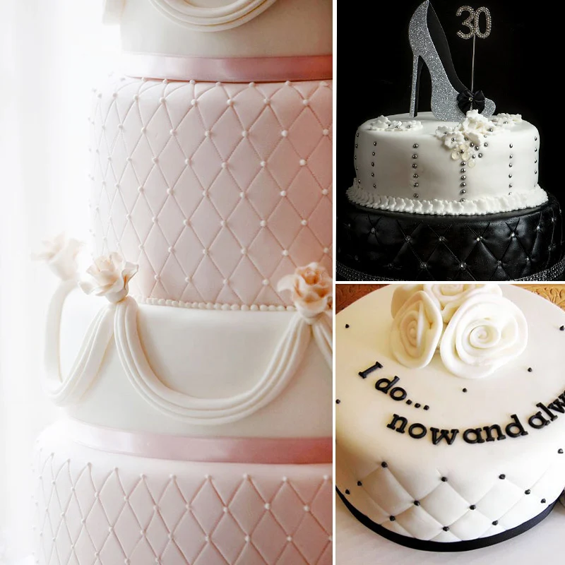 4 шт./компл. прозрачная пластиковая сетчатая текстурная форма для торта шоколада