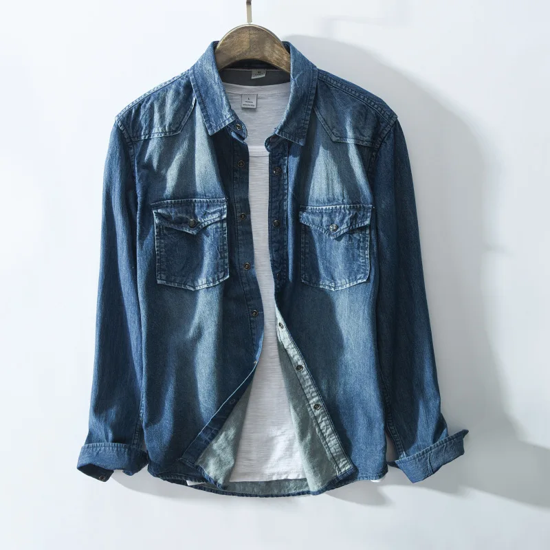 2018 Hot New Male Bomber Jean Denim Jacket Men Coats Veste Homme Jaqueta Masculina Brand Fashion Jeans Cowboy Clothing Retro | Мужская