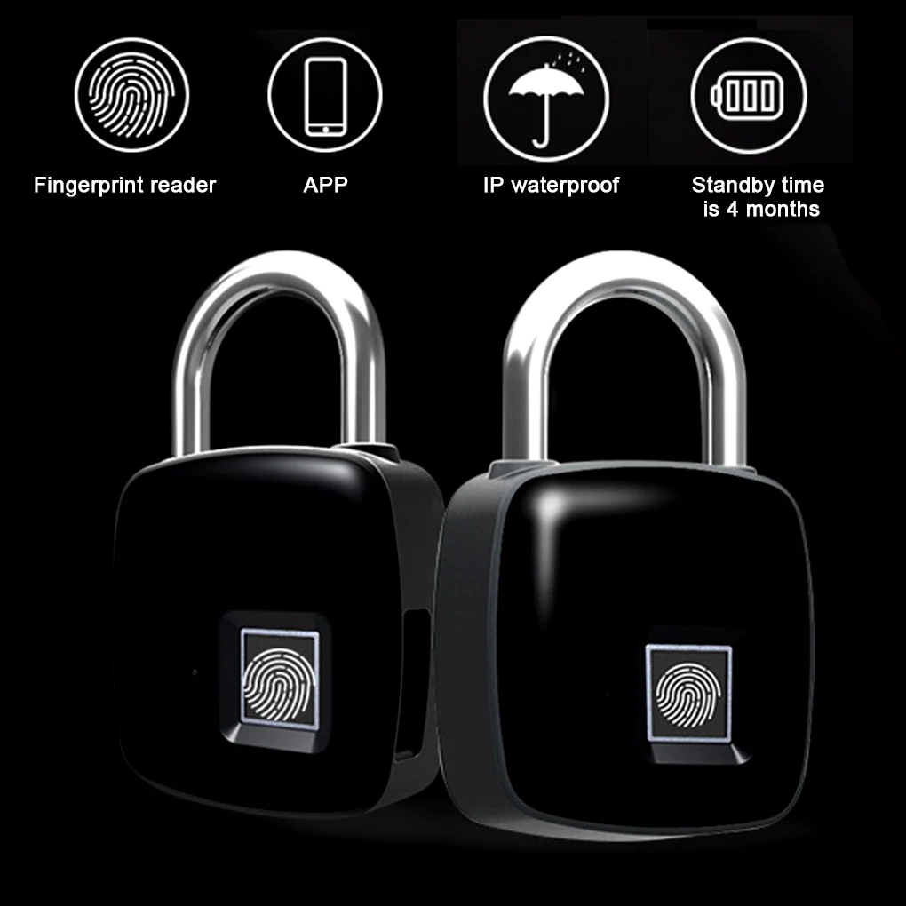 Удаленный замок с приложением Bluetooth сканер отпечатков пальцев быстрый доступ