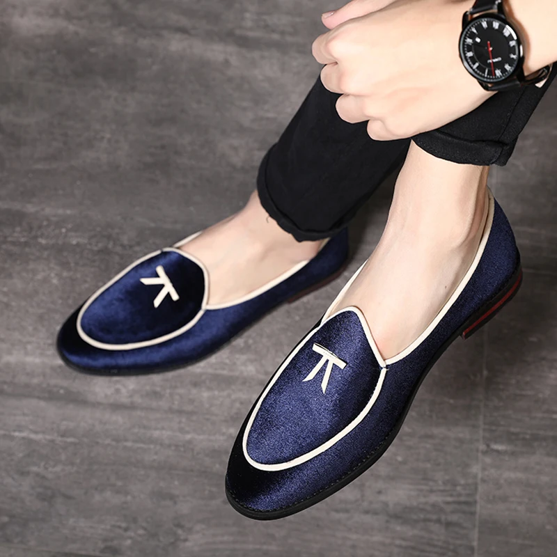 Newest Suede Loafers Men's Flats Tassel Breathable Shoes Soft Leather Slip-On Men Formal Dress Big Size 48 | Обувь