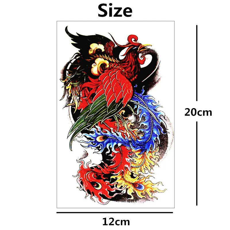 SHNAPIGN Phenix бессмертные временные татуировки тело искусство рукава руки флэш