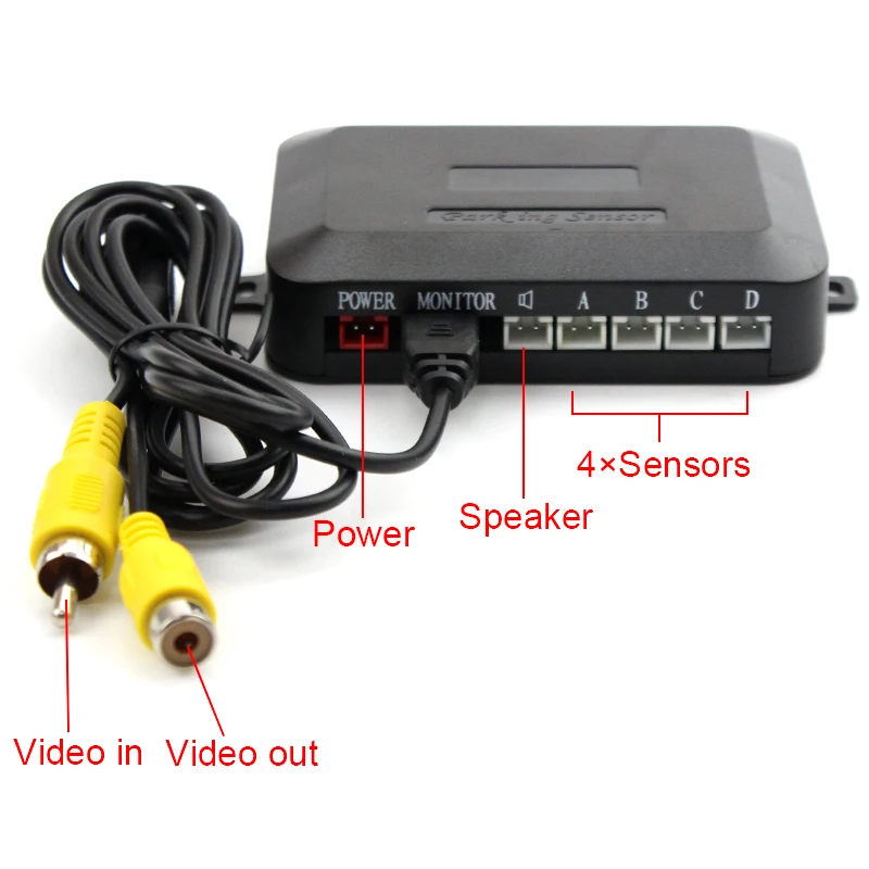 3in1 Dual Core Car Video Parking Sensor Visible Radar Assistance Monitor + Rear View Camera 4.3&quot TFT Mirror |