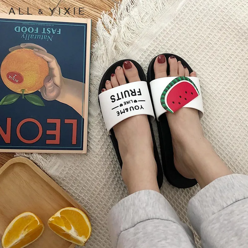 Все YIXIE/2019 г. модные женские шлепанцы милые летние повседневные пляжные без