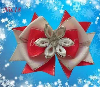 

hand customize 30pcs Good Girl Boutique 4.5" A- Hair Snowflakeaccessories Bow Clip 130 No.