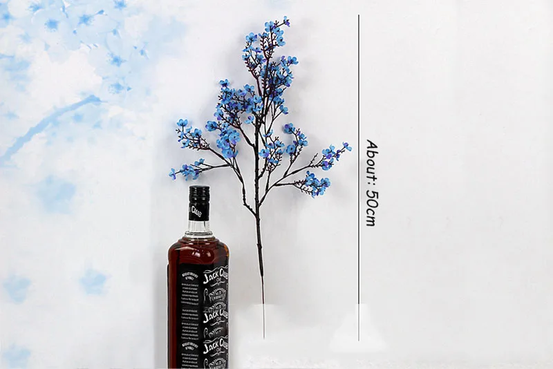 

Flone 5pcs Artificial Silk Gypsophila Fake Flower Branch Wedding Flower Row DIY Home Party Windowsill Decoration Art Accessories