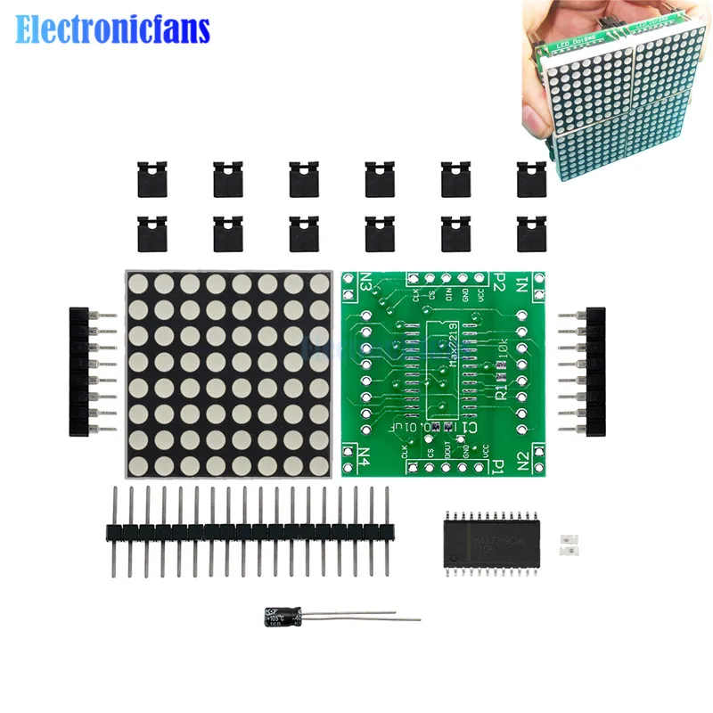 MAX7219 матричный модуль управления дисплеем SPI для Arduino DIY kit|Интегральные схемы| |