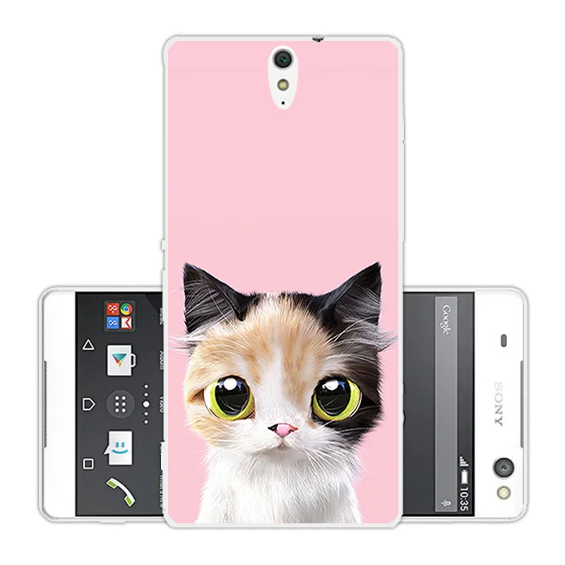 For Sony Xperia C5 Phone Cases Soft Silicone Pink Back Cover 6.0 inch Clear TPU for Ultra / Dual E5533 Coque |