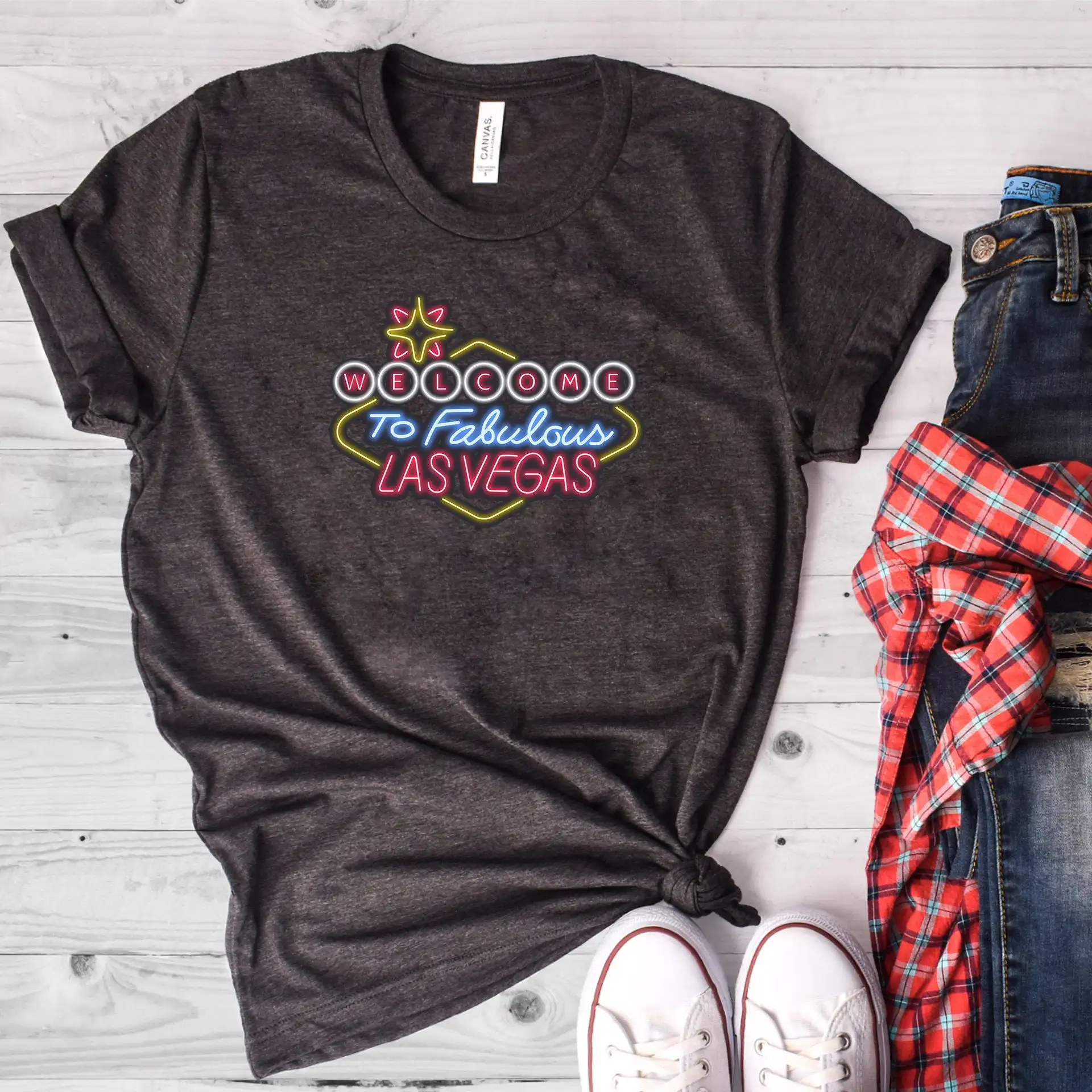 

Welcome To Fabulous Las Vegas Shirt 2019 New Short Sleeve Men 100 % Cotton Tee Shirt For Men Custom Tee Shirts