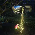 100 светодиодный ная Гирлянда-водопад из лозы, медный провод на батарейках, сказочные огни для магазина деревьев, Рождественское украшение для дома, окна