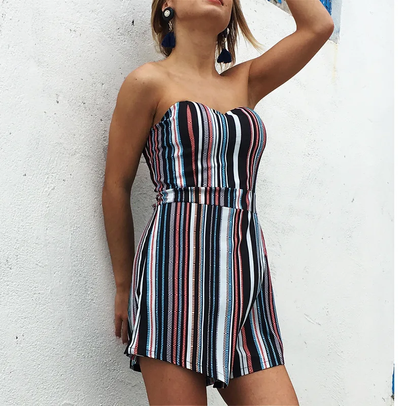 2019 летние женские сексуальные богемные полосатые повседневные Нерегулярные