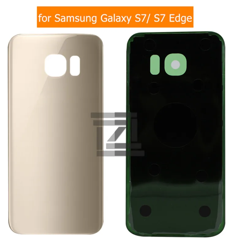 Задняя крышка батарейного отсека для Samsung Galaxy S7, G930, стеклянная задняя крышка корпуса 3M, запасные части 5,1 5,5