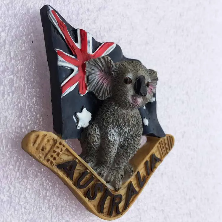 Австралийская Милая наклейка на холодильник Koala креативный ландшафт магниты