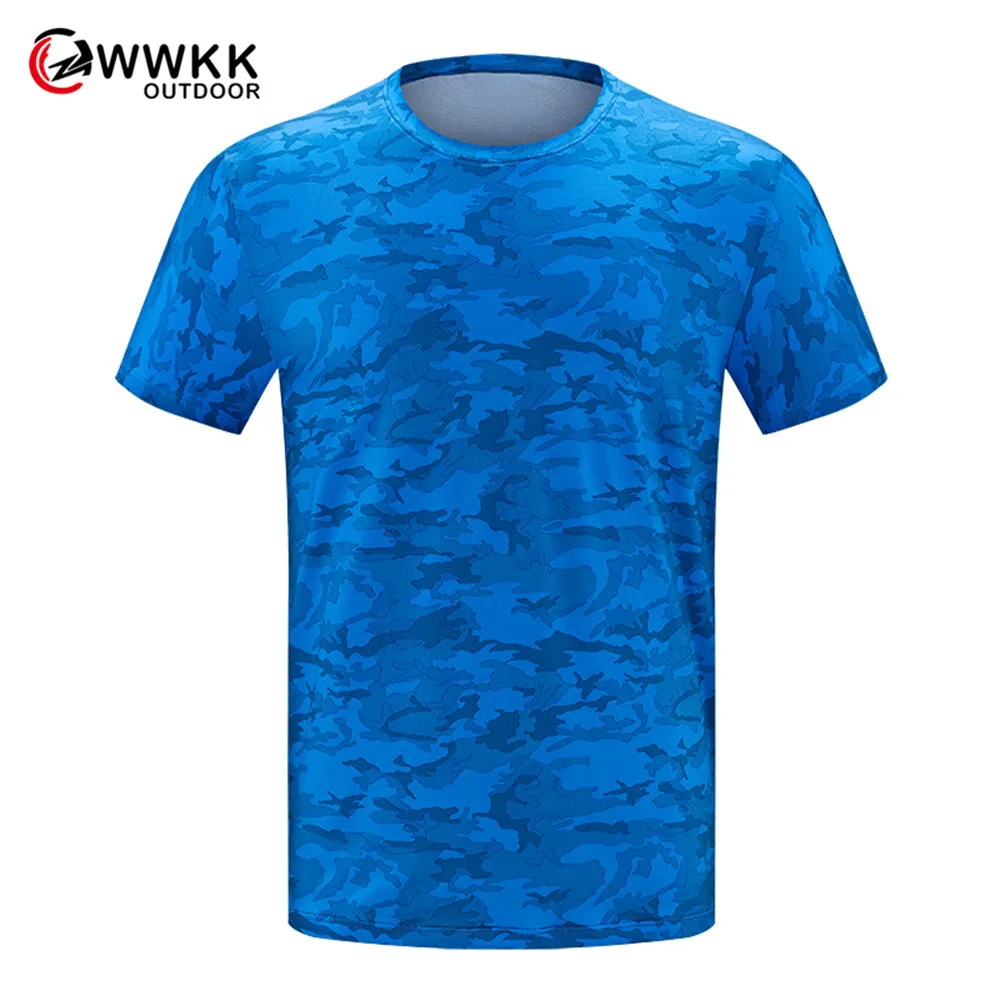 Мужская и женская футболка WWKK с короткими рукавами круглым вырезом дышащая