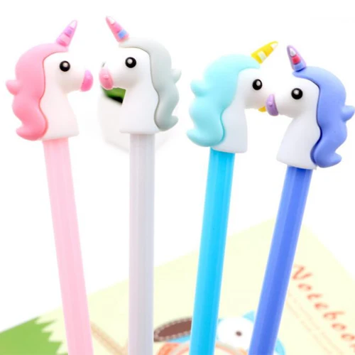 1 шт. милый Единорог гелевая ручка в стиле мультфильма Kawaii креативные