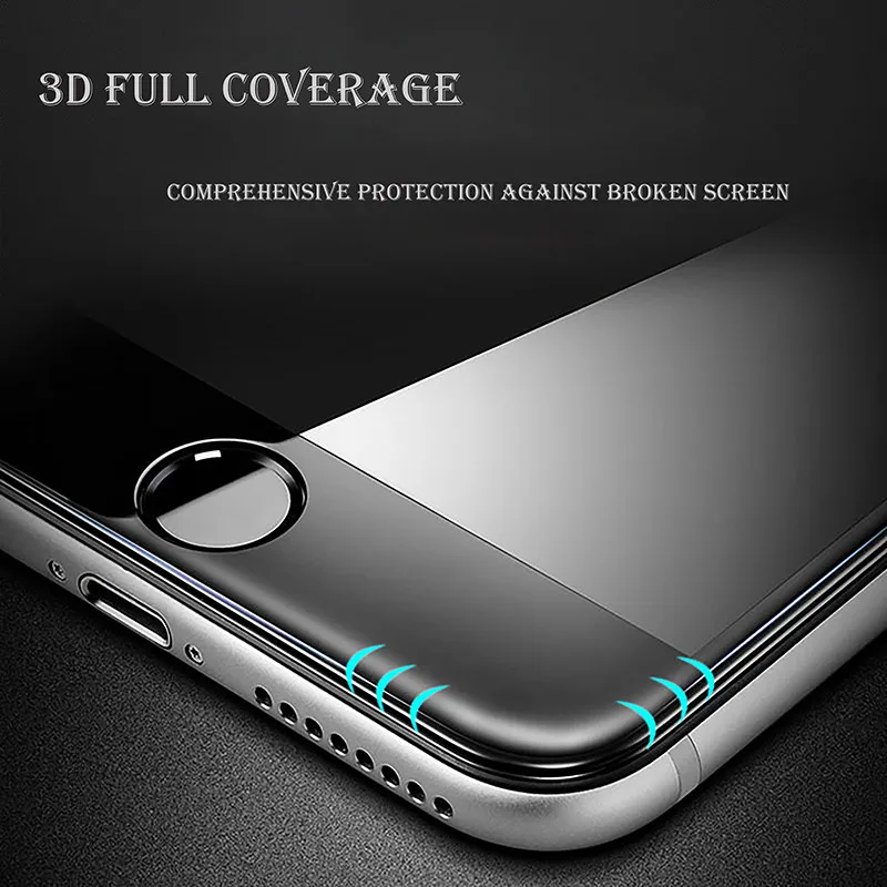 HOPCHAM для iPhone 6 7 6s 8 Plus X Закаленное стекло Защитная крышка экрана 2.5D Защитное на |