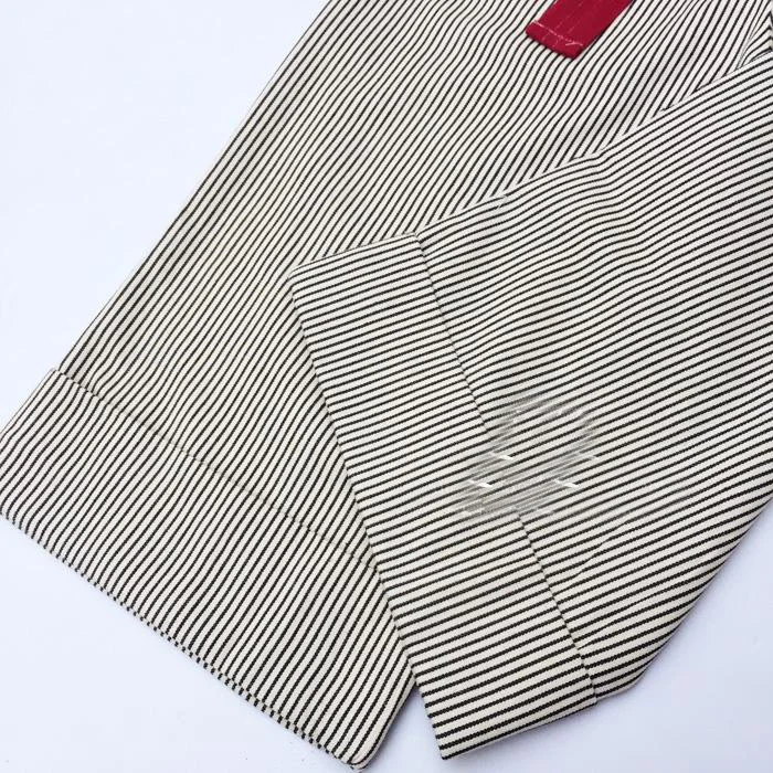 Свободные хлопковые брюки в полоску с красным поясом длиной до щиколотки|wide leg