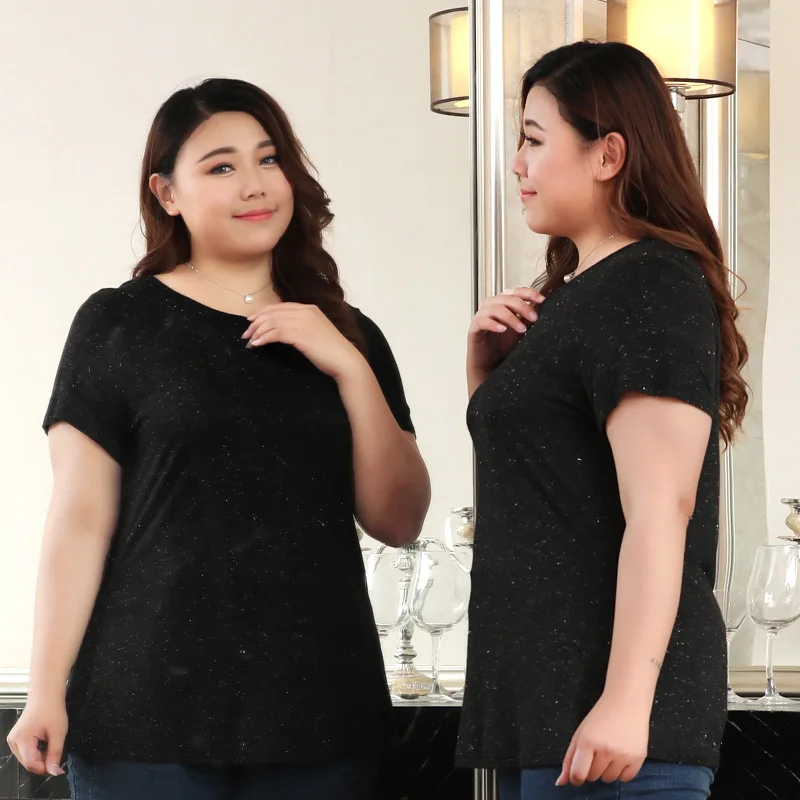 Большие размеры 10XL 8XL 6XL 4XL Женская летняя футболка с коротким рукавом модная