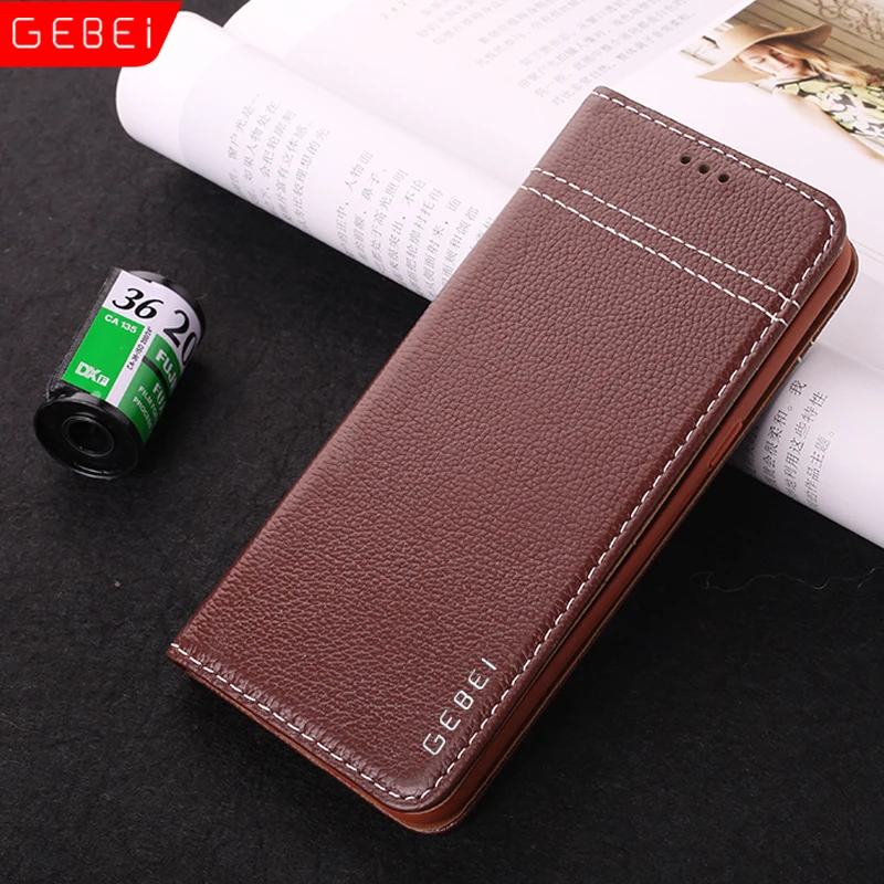Роскошный оригинальный бренд GEBEI чехол из натуральной кожи адсорбируемый