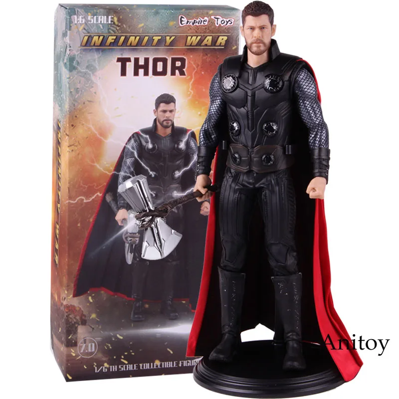 Marvel Мстители Бесконечность войны Тор 1/6 масштаб Коллекционная фигурка ПВХ Тор фигурка модель игрушки 30 см
