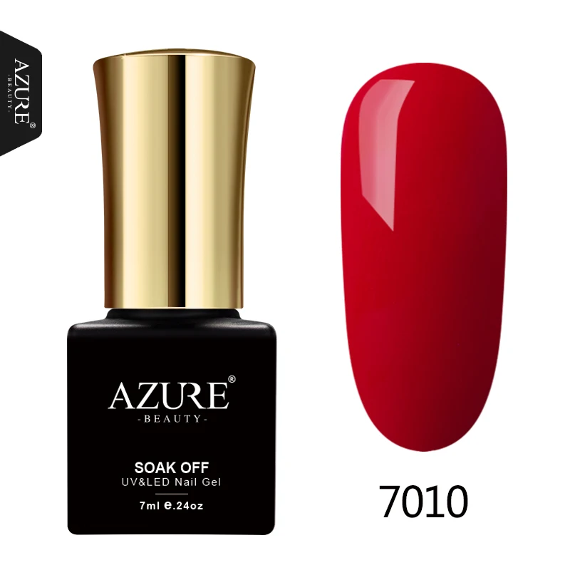 7010 Azure beauty, 50 цветов, УФ-гель для ногтей, Полупостоянный светодиодный Гель-лак для ногтей, впитывается, сделай сам, дизайн, Гель-лак для ногтей, 7 мл - Цвет: 7010
