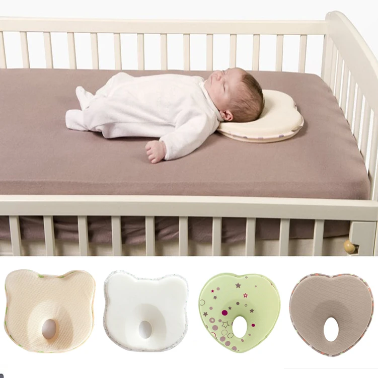 

hot baby pillow infant shape toddler sleep positioner anti roll cushion flat head pillow protection of newborn almohadas bebe