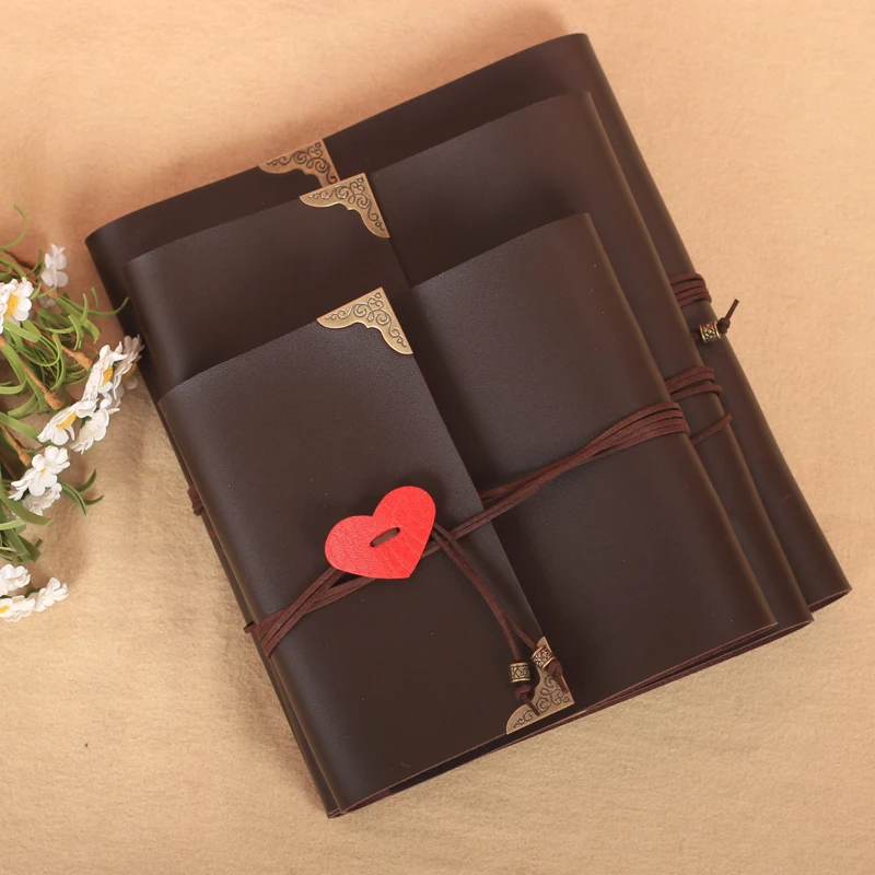 Высококачественный кожаный хит в форме сердца diy подарочный альбом ручной работы