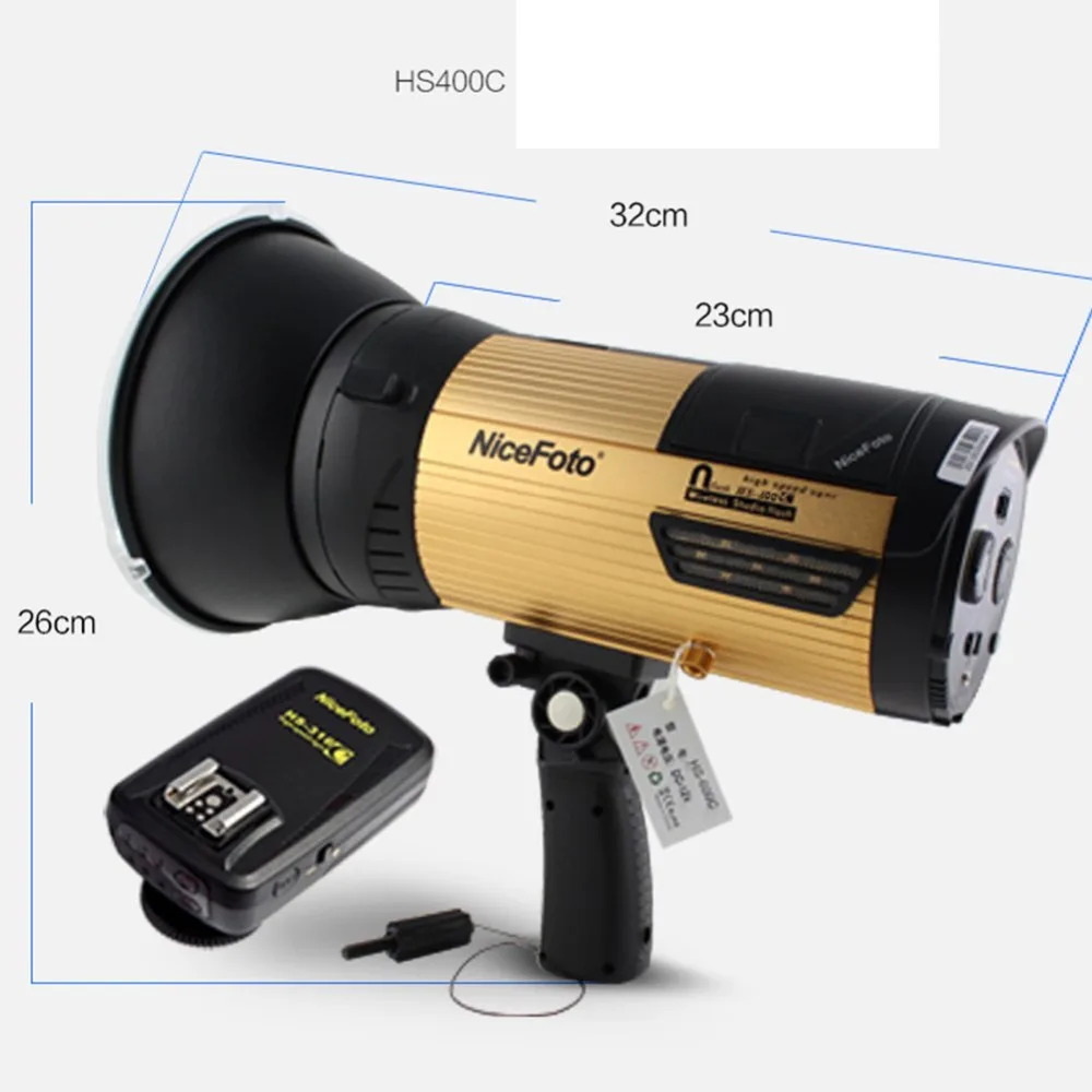 Беспроводная наружная вспышка 400 Вт Высокоскоростная синхронизация N-flash