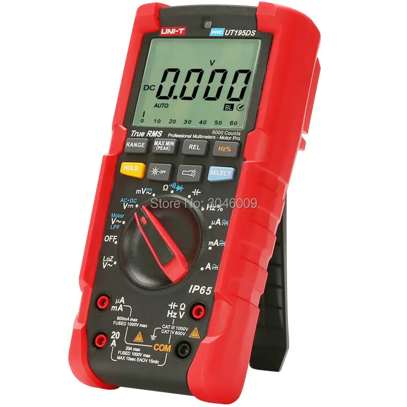 UNI-T UT195DS промышленный True RMS цифровой мультиметр фонарик/фильтр низких частот тест/измерение LoZ