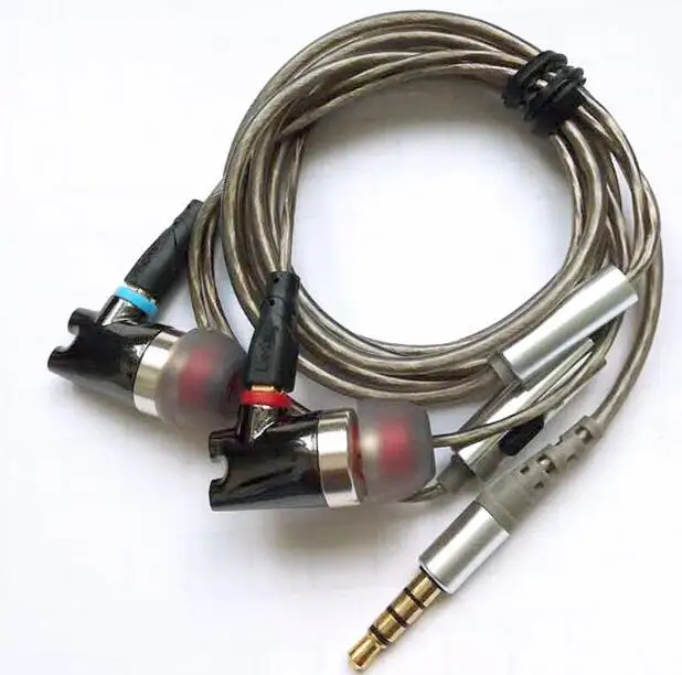 Gray with bulk pack SENFER DT2 IE800 версия 2 Керамический наушник динамический с BA Гибридный привод HIFI Музыка DJ студия Earplhone с интерфейсом MMCX - Цвет: Gray with bulk pack