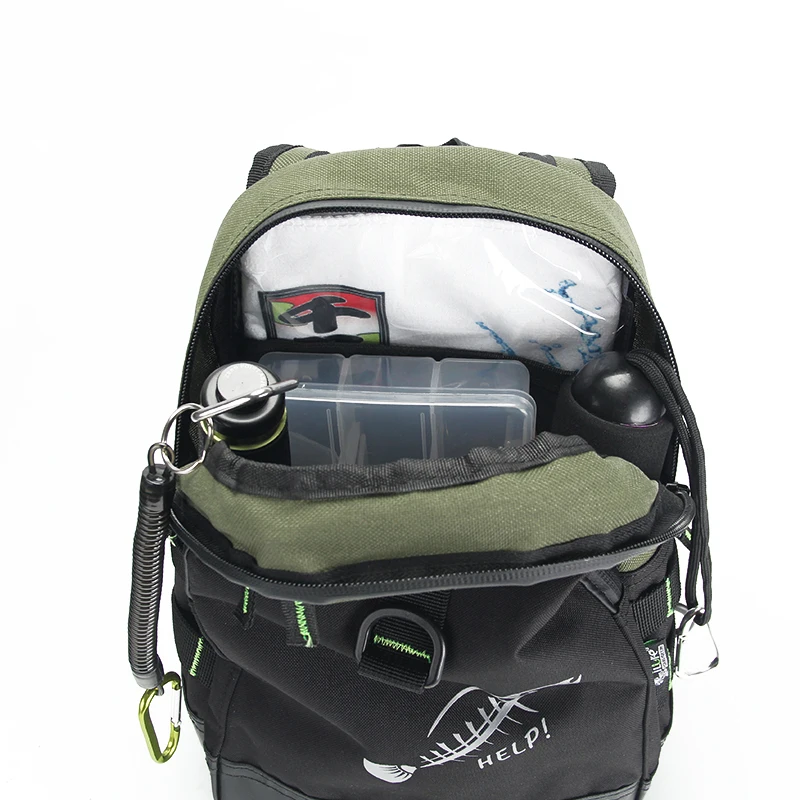 Portable Multifunction Fishing Bag 34*20*11cm for Carp fishing Canvas Lure Reel Shoulder Waist Backpack | Спорт и развлечения