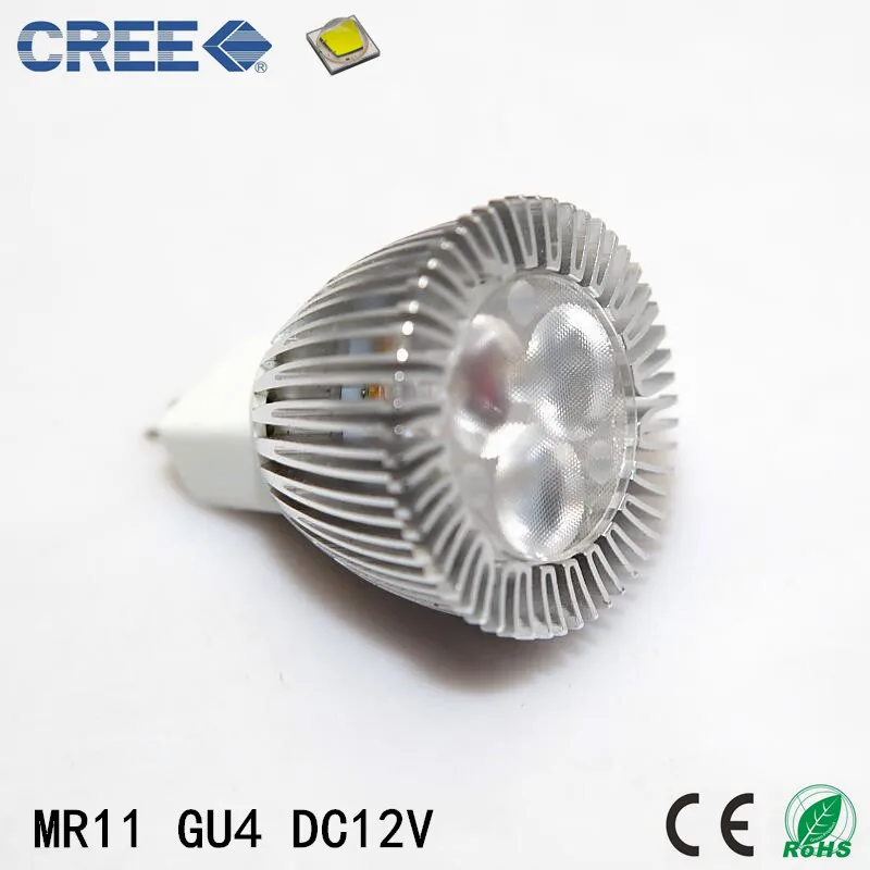 Горячая Распродажа супер яркий Cree MR11 Алюминий 3x1 Вт 60 градусов 12 В постоянного