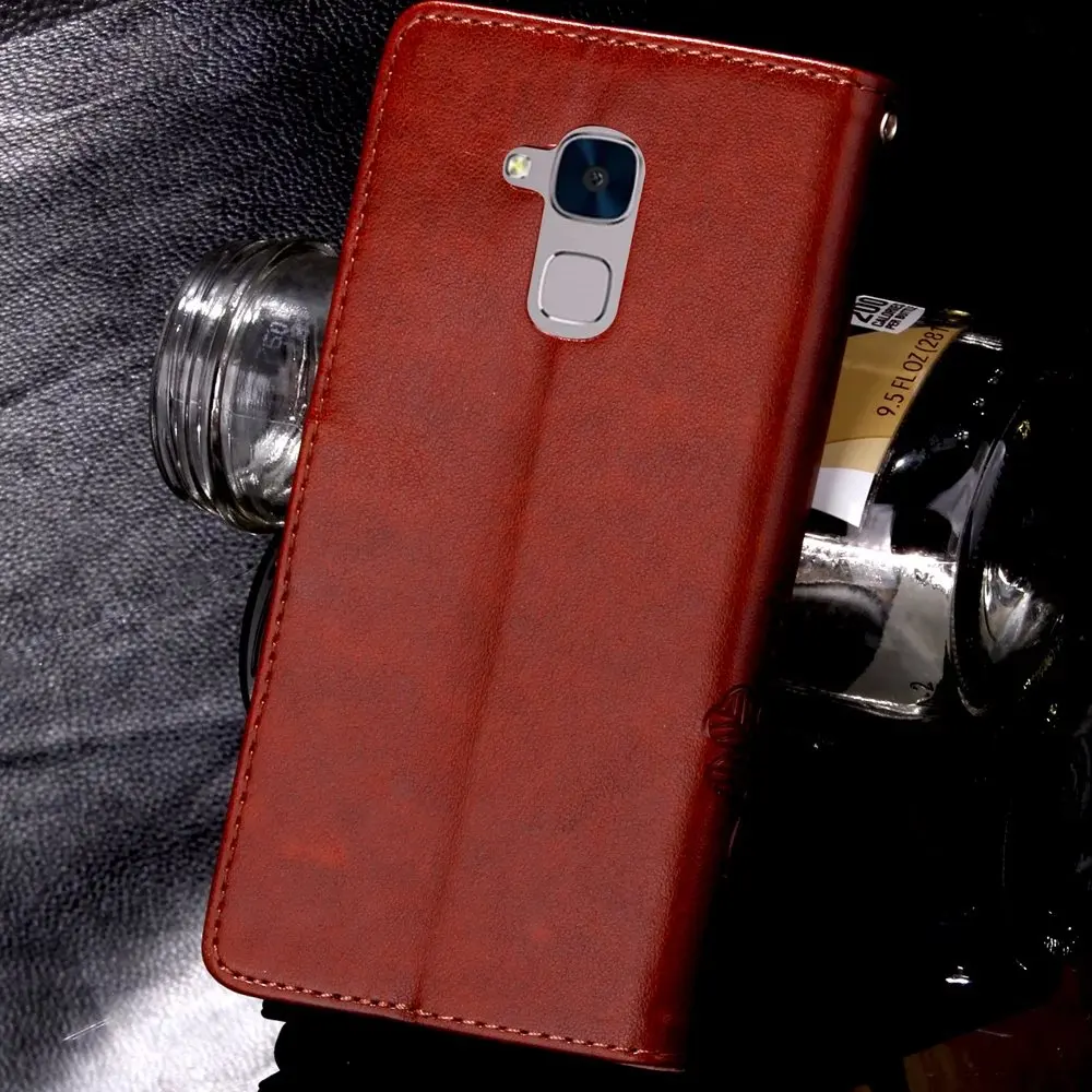 Люкс Ретро Кожа Откидная Крышка Case Для Huawei Honor 5C honor 5 c Бумажник Телефон Мешок Coque С