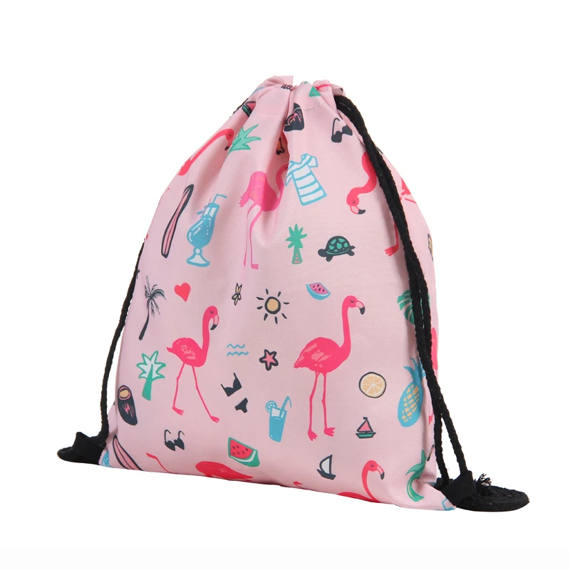 Jom Tokoy модная сумка на шнурке с принтом Фламинго Mochila Feminina рюкзак на шнурке Женский Повседневный Рюкзак для девочек 29033