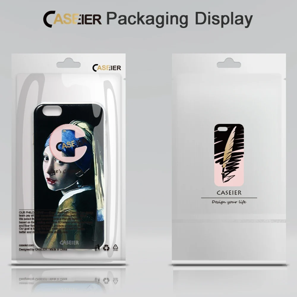 Caseier для iPhone 5 5S SE 6 6S 7 8 plus X 10 задняя крышка Ретро рисунком чехол samsung Galaxy S8 S6 S7 Edge