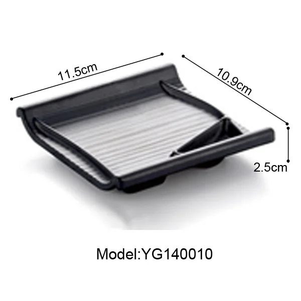 YG140010 Black Frost Porcelain Imitation Rectangle Dish With Sauce Lattice Dinnerware Dinner Plate Japanese Cuisine Restaurant Tableware - Color: YG140010
