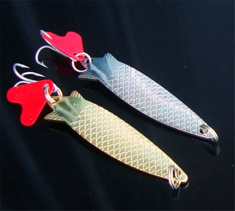 2 шт./набор длинная рыболовная приманка блестящий металлический сплав 7 г жесткая