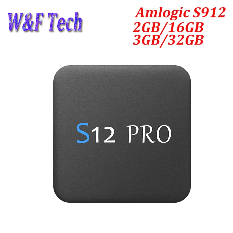 S12 PRO 3 ГБ 32 Android 7 1 ТВ приставка Amlogic S912 Восьмиядерный 2 4/5 ГГц Wifi 1000 м LAN BT 4K H.265 смарт