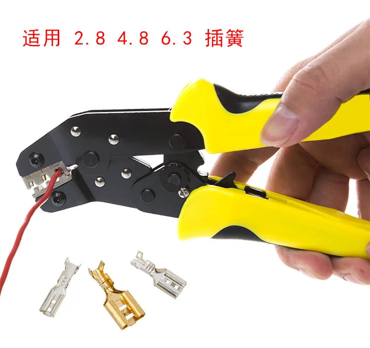 Multi-function Plug Spring Terminal Labor-saving Crimping European TAB Ratchet Pliers | Инструменты