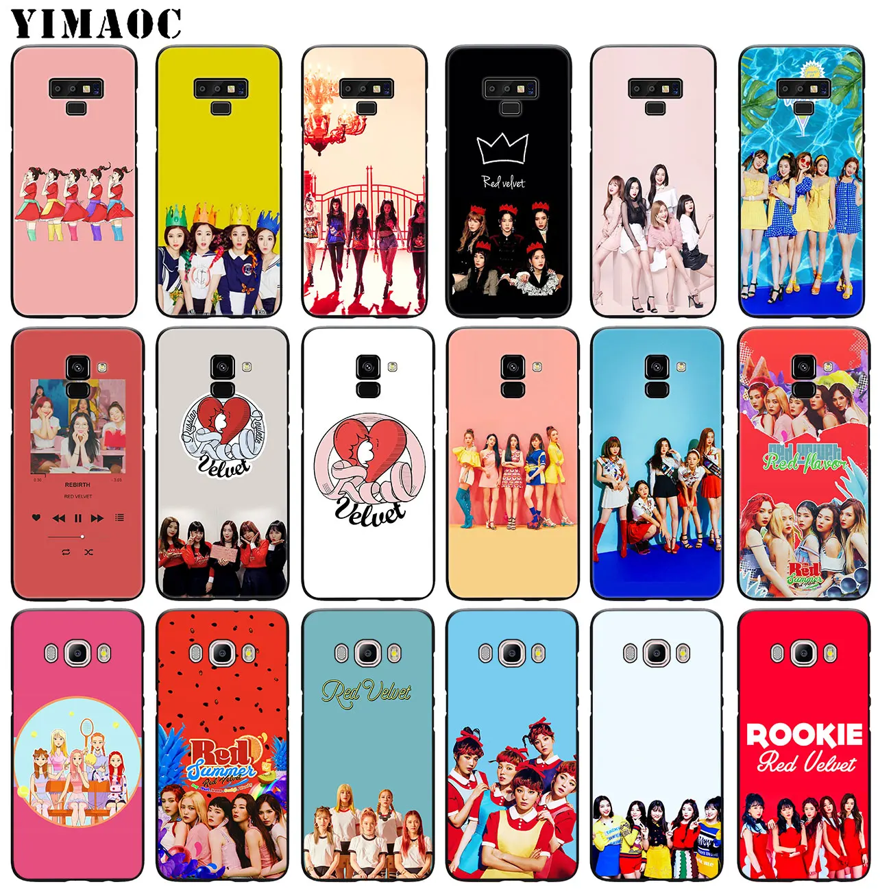 YIMAOC красный бархатный Мягкий силиконовый чехол Irene SeulGi для Samsung Galaxy A6 Plus A9 A8 A7 2018 A3