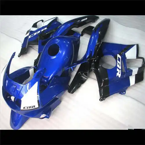 

full blue white Full fairing kit for CBR 600 F2 1991 1992 1993 1994 black white green fairings set CBR600 91- 94 aftermarket-Nn