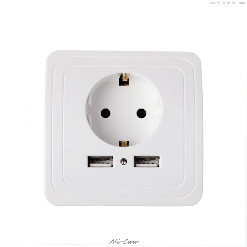 Розетка электрическая с двумя USB-портами 5 В 2 А | Обустройство дома