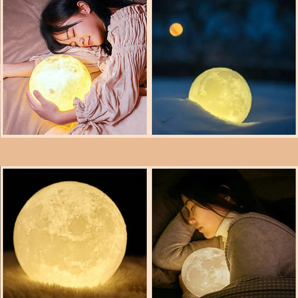 2018 High Quality 3D USB Hand Shot Lights Moon Night Light Moonlight Table Desk Lamp Gift Drop Shipping | Лампы и освещение