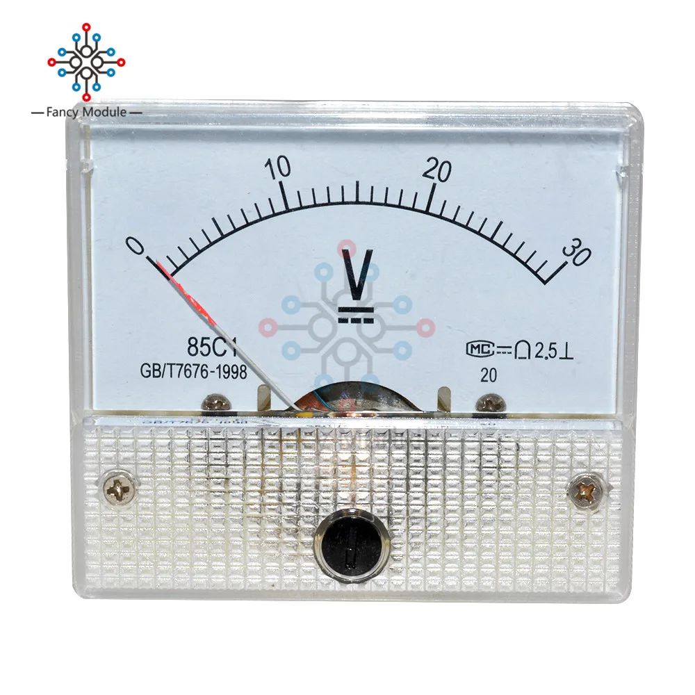 Профессиональный Аналоговый вольтметр 0 30/0 50 В постоянного тока|gauge meter|gauge voltgauge