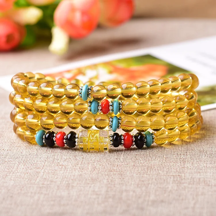 can choose Colour 108 pieces of Buddha beads 6mm hand string six words mantra circle couple bracelet | Украшения и аксессуары