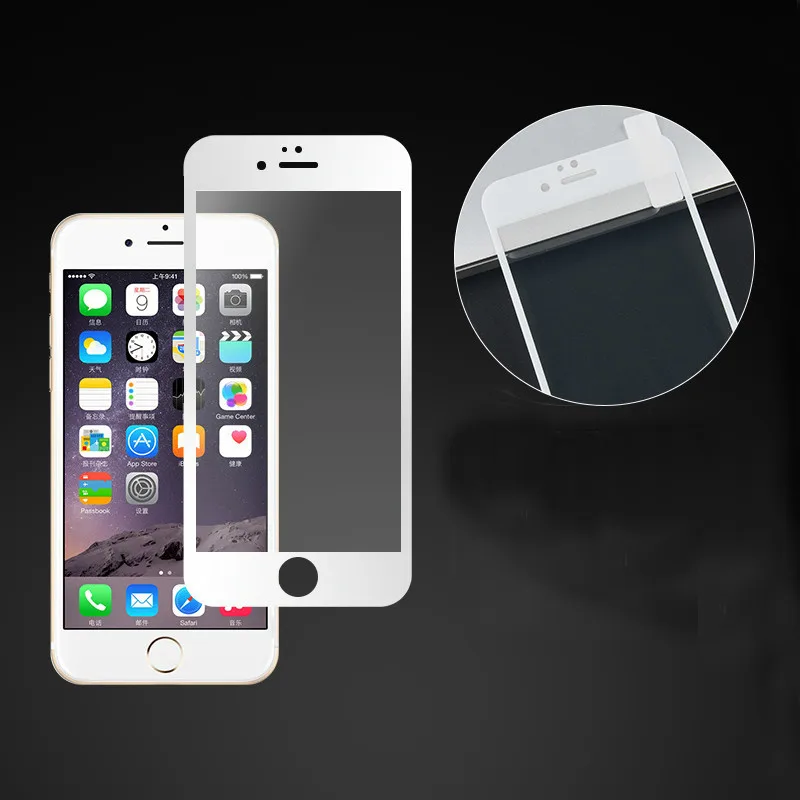3D Защитное стекло для iphone 6 7 8 Защитная пленка экрана 9H плюс защита с мягкими