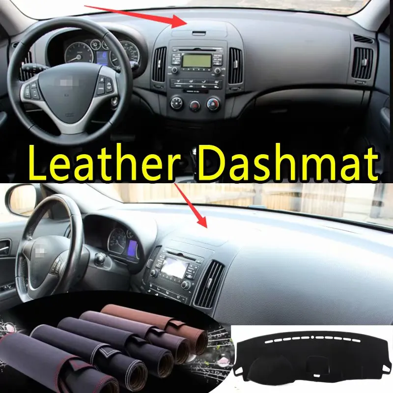 

For Hyundai I30 Elantra Touring 2007 2008 2009 2012 Leather Dashmat Dashboard Cover Dash Mat SunShade Carpet Custom Car Styling