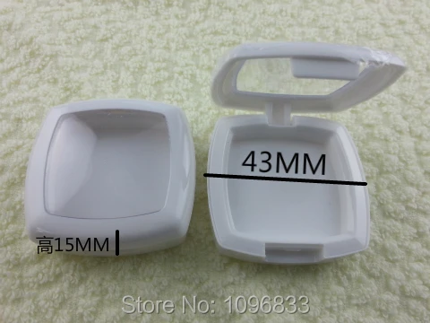 

White Square Eyeshadow Container, 5ML Cosmetic Powder Case, Clamshell box, Empty Eyeshadow Box, Eye Shadow powder box, 50pc/Lot